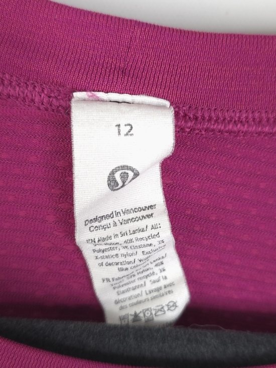Lululemon Short Sleeve Swiftly Tech Hip Length Size 12 - Picture 4 of 5